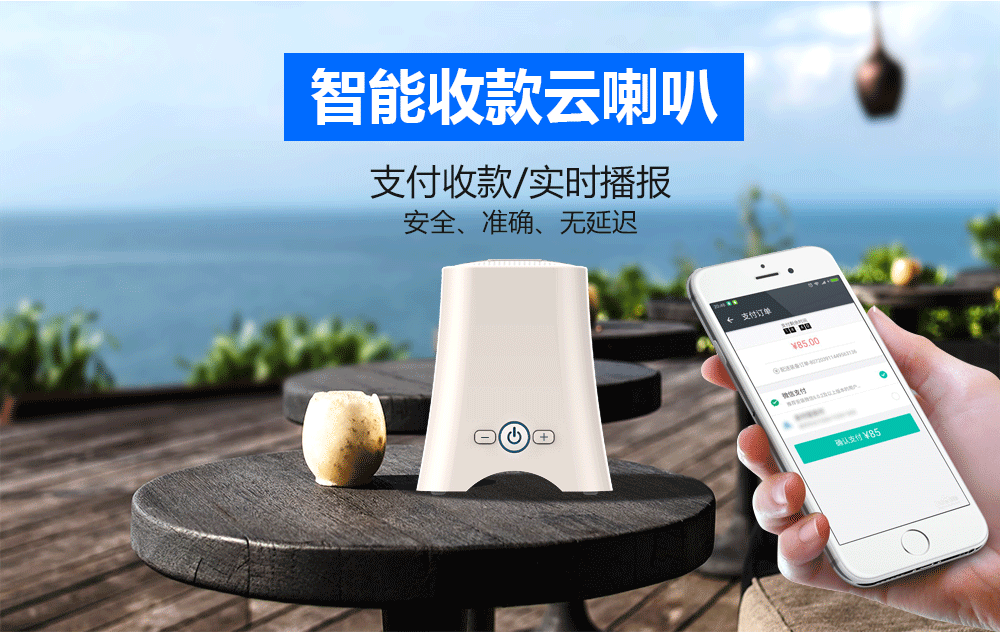 智能收款云喇叭：支付收款/實(shí)時(shí)播報(bào)